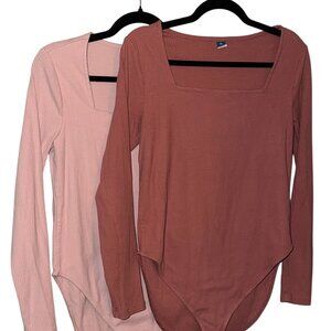 PINK LONG SLEEVE BODY SUITS